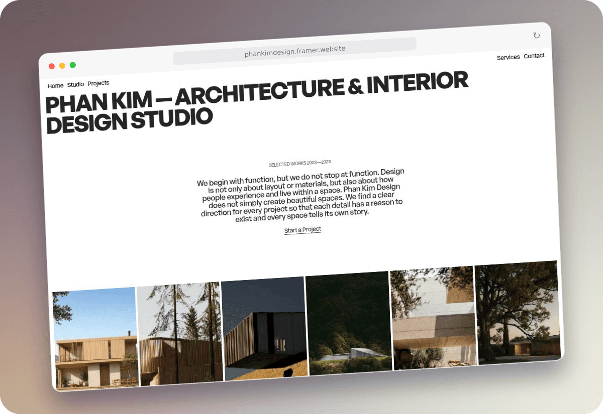 Phan Kim Design — Website Design, Development & QA