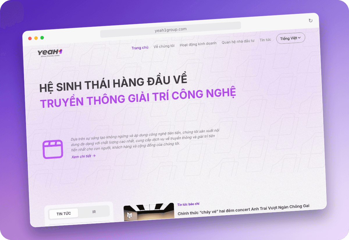 Yeah1 Group — Website QA Testing